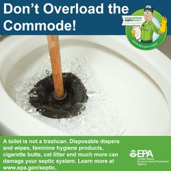 Don't overload the commode