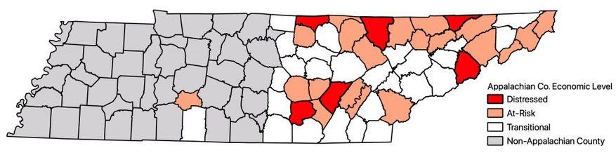 TN county map